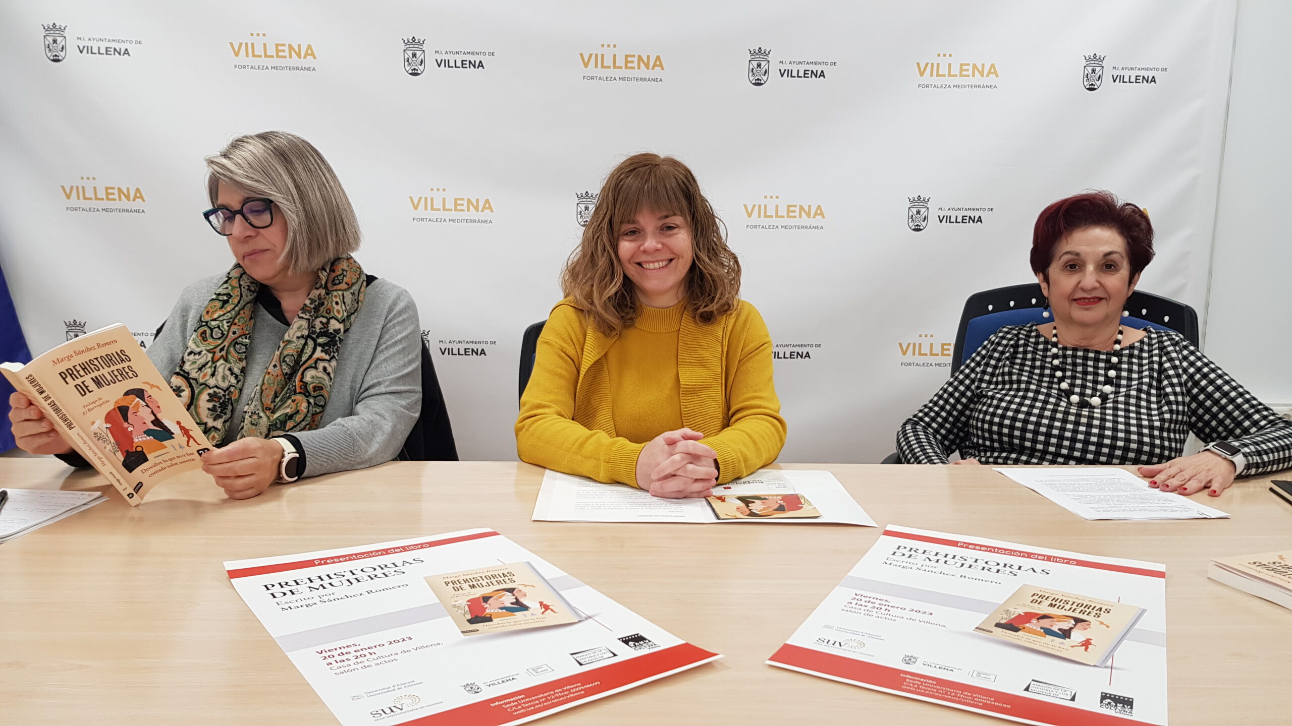 Amigos de la historia de Villena inicia su 25 aniversario con la presentación del libro “Prehistoria de Mujeres” de Marga Sánchez