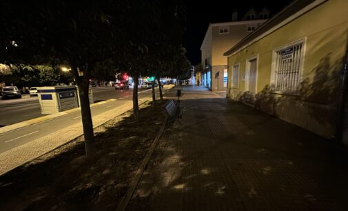 El PP pide mejorar la iluminación en la acera de la Avenida de la Constitución entre la Morenica y la Plaza