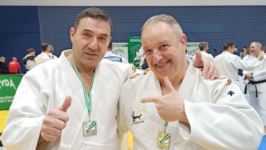 Francisco Beltrán y Javier Muñoz, campeón y subcampeón de judo de la Copa de España de Andalucía