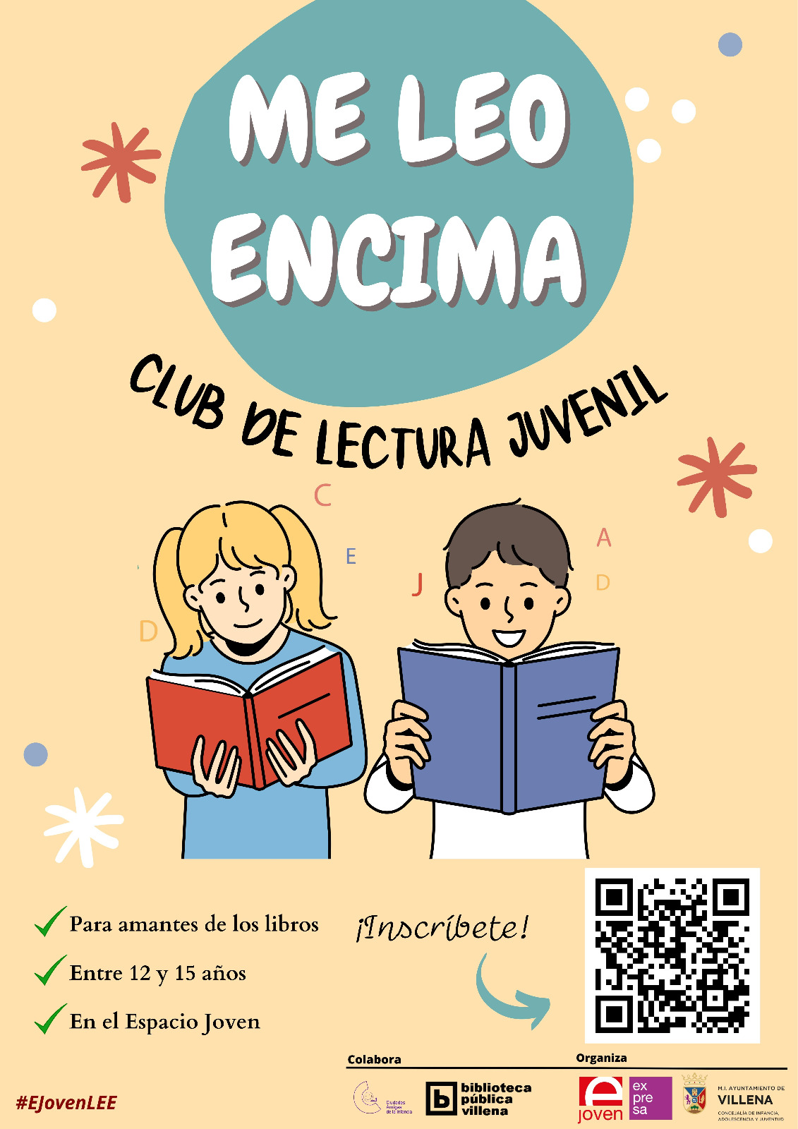 Villena organiza un nuevo club de lectura ‘Me leo encima’ para adolescentes