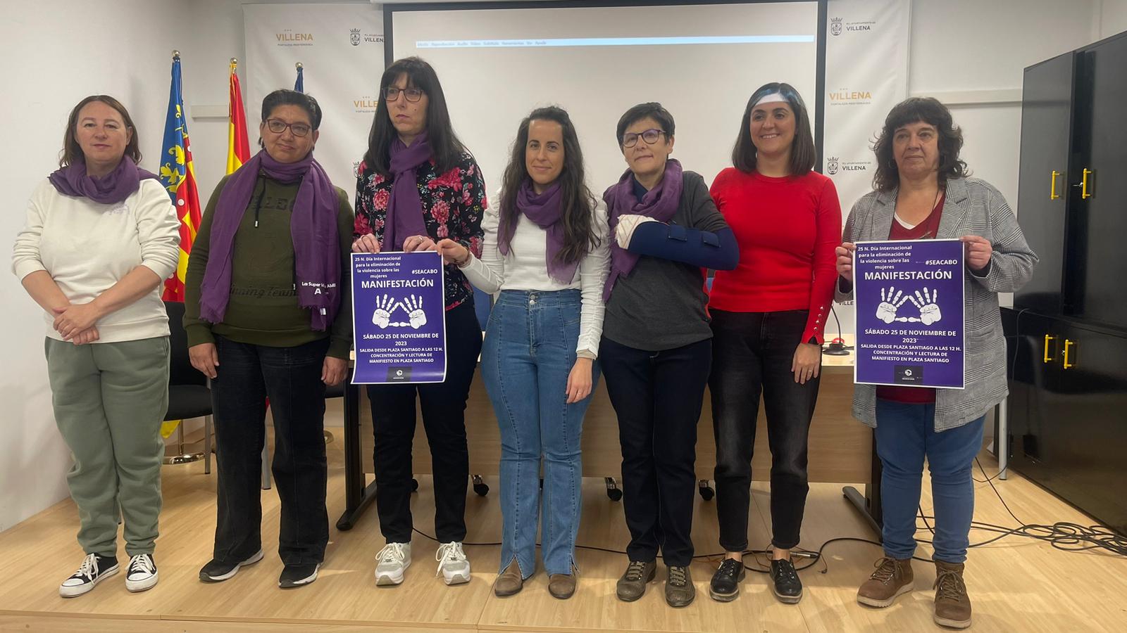 Villena organiza una manifestación contra la violencia machista el 25N