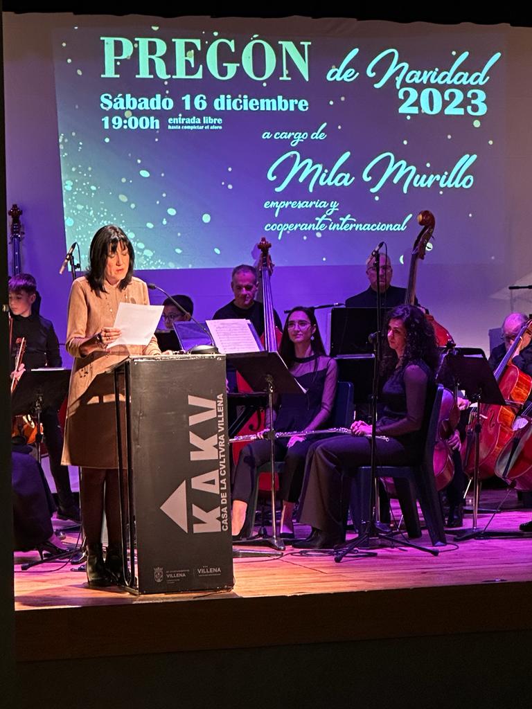 Mila Murillo pregona la Navidad en Villena