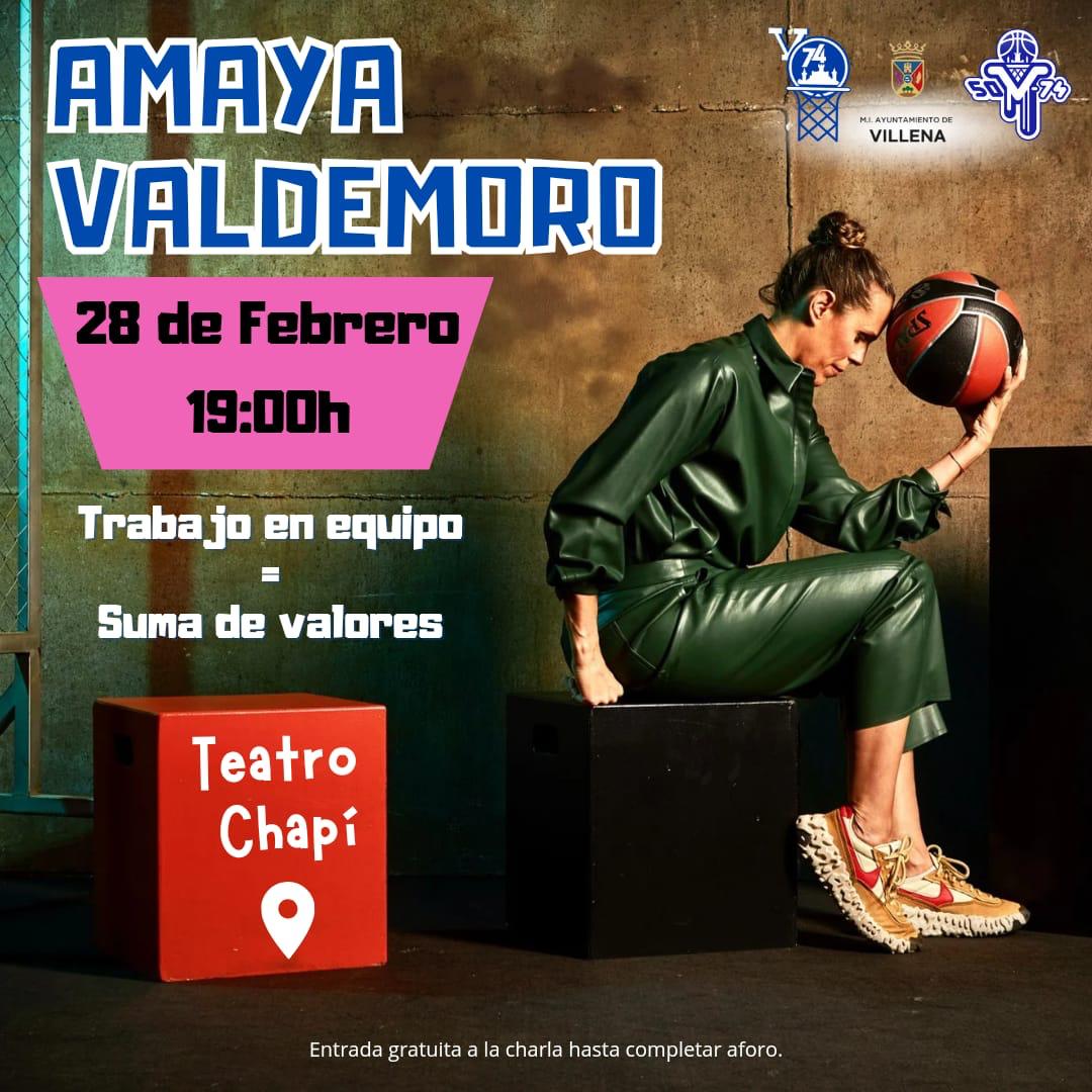 La tricampeona de la NBA femenina, Amaya Valdemoro, ofrecerá una conferencia en Villena