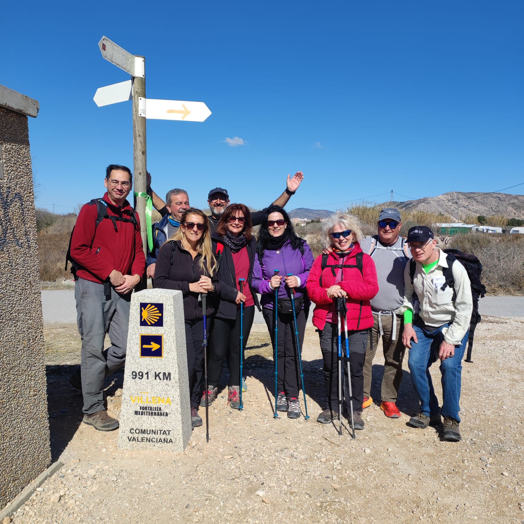 La asociación Amigos de los Caminos de Santiago de Madrid realiza dos etapas del camino del Sureste
