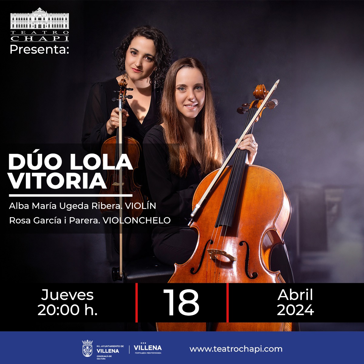 Nuevo concierto de “Los jueves clásicos del Chapí” con el Dúo Lola Vitoria