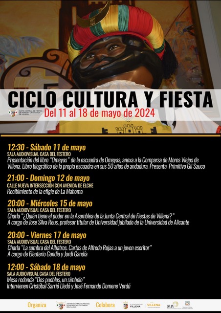 La Junta Central de Fiestas de Moros y Cristianos de Villena organiza el ciclo Cultura y Fiestas 2024